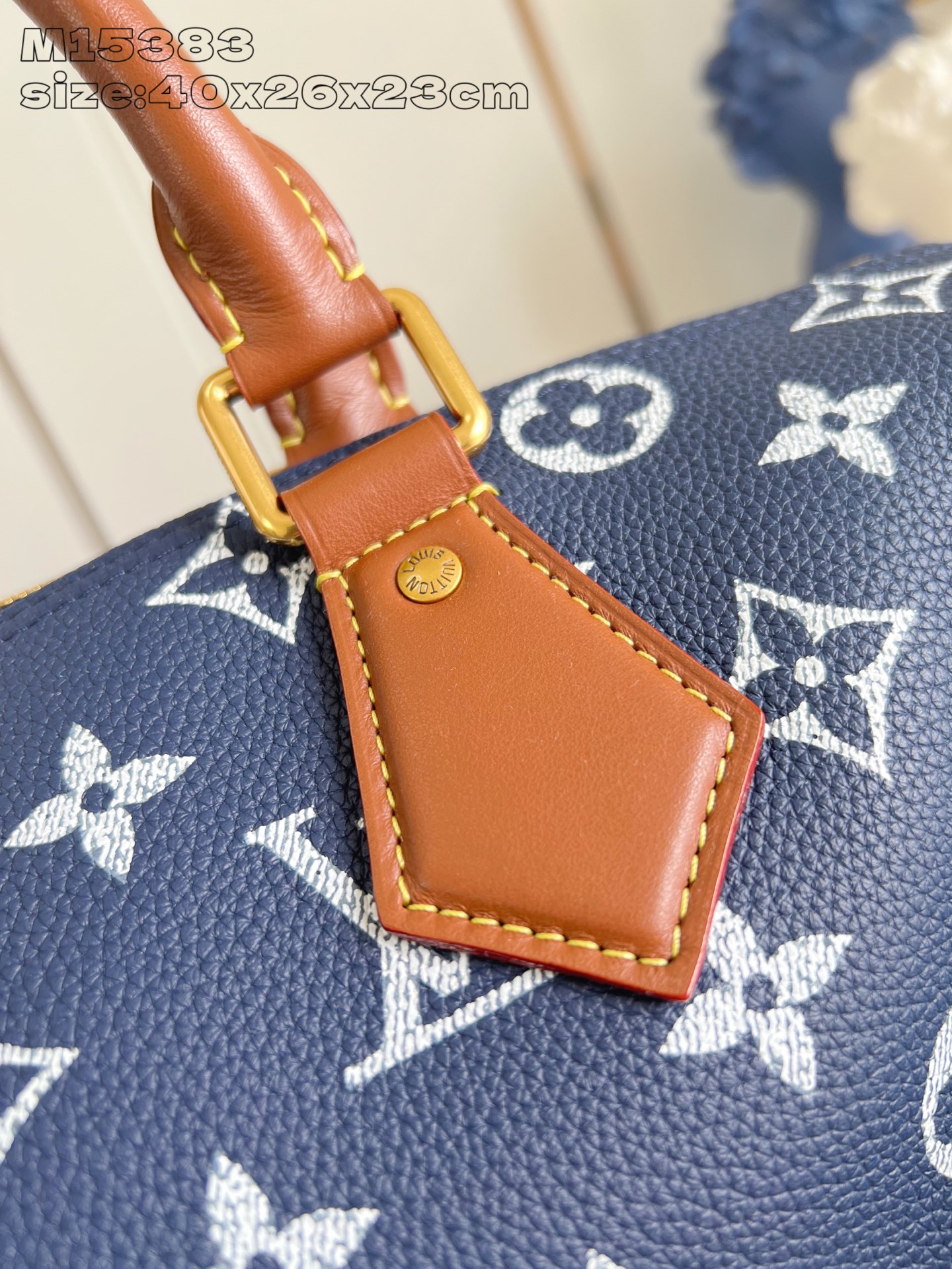 【顶级原单 M15383宝蓝 】本款 Speedy  Bandoulière 40 Monogram L