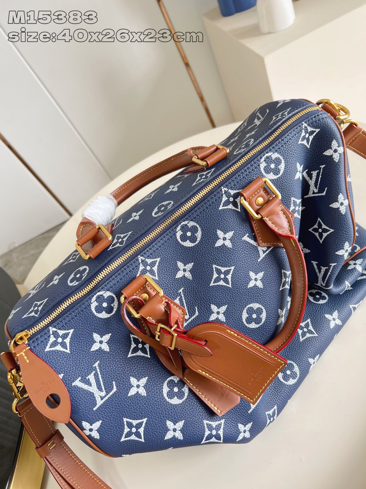 【顶级原单 M15383宝蓝 】本款 Speedy  Bandoulière 40 Monogram L