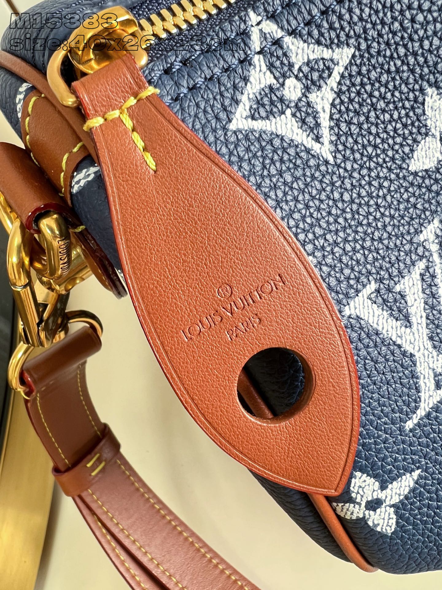 【顶级原单 M15383宝蓝 】本款 Speedy  Bandoulière 40 Monogram L