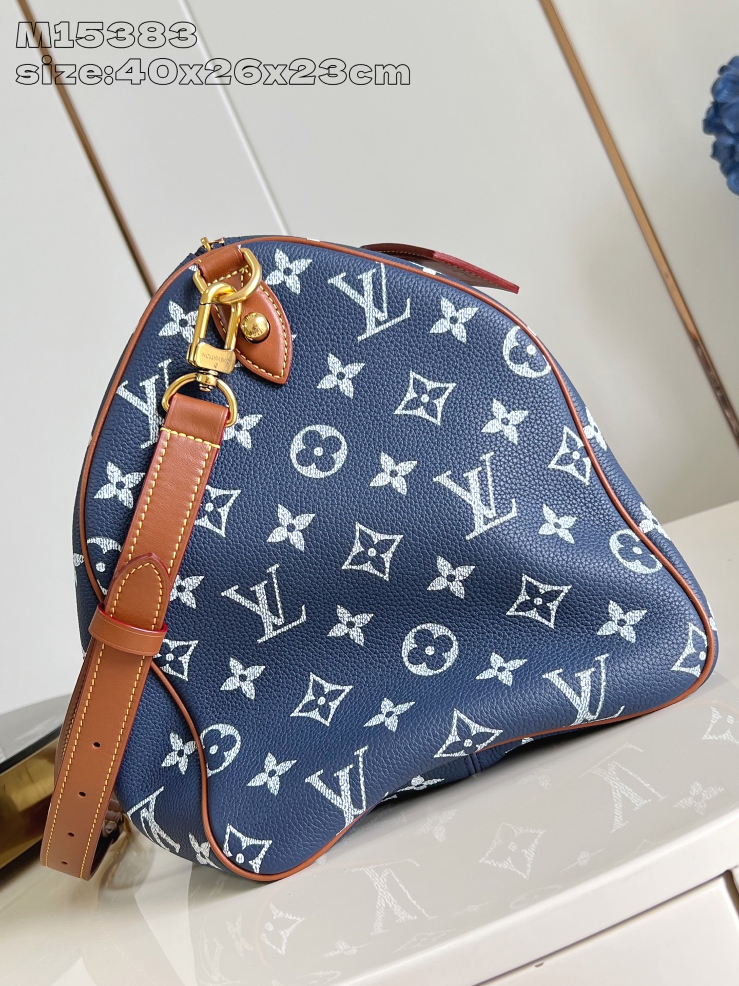 【顶级原单 M15383宝蓝 】本款 Speedy  Bandoulière 40 Monogram L
