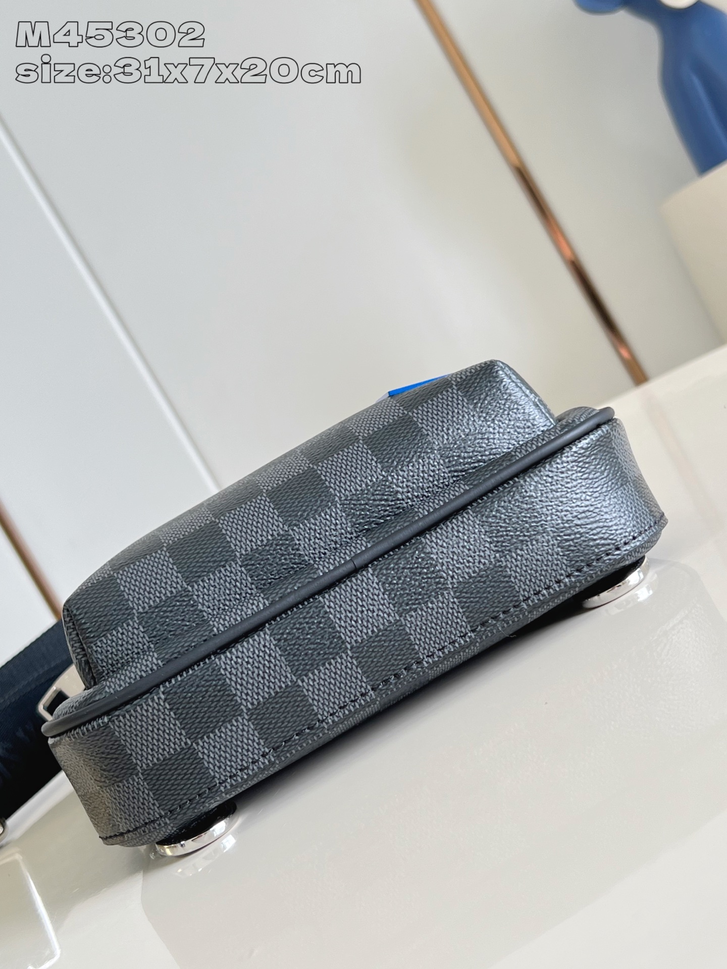 【顶级原单 M45302蓝标 】 N00086 本款 Avenue 单肩包取材 Damier Graph