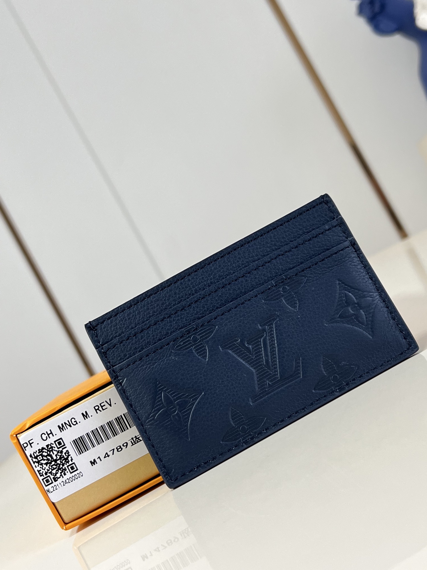 【顶级原单 M14789蓝 】此款采用全新 Monogram Eclipse 涂层帆布材质的卡片夹风格靓