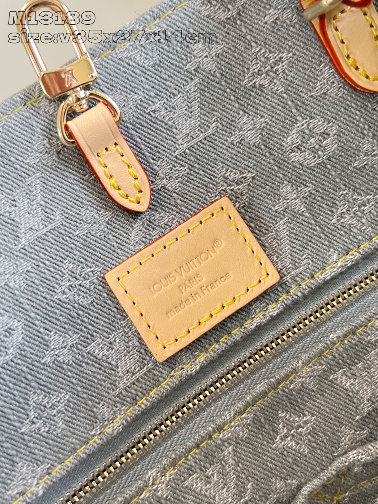 【顶级原单 M13189 】來自2005年的經典Monogram Denim圖案今季在這款OnTheGo