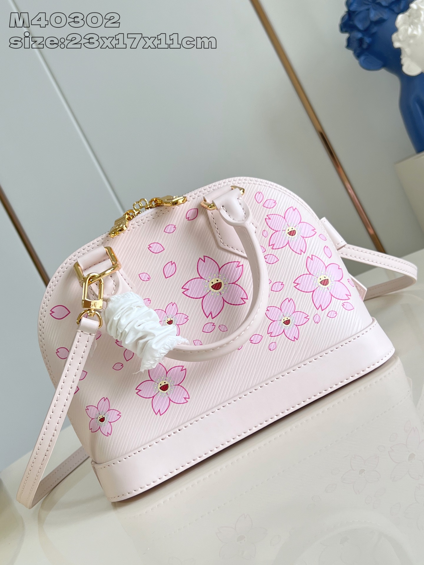 【顶级原单 M40302樱花 】M13104 来自路易威登 x 村上隆复刻系列 取材 欢乐樱花图案为该品