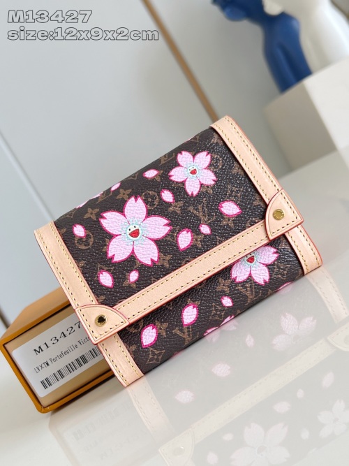 Louis Vuitton Murakami Cherry Blossom Victorine Wallet - Compact & Stylish