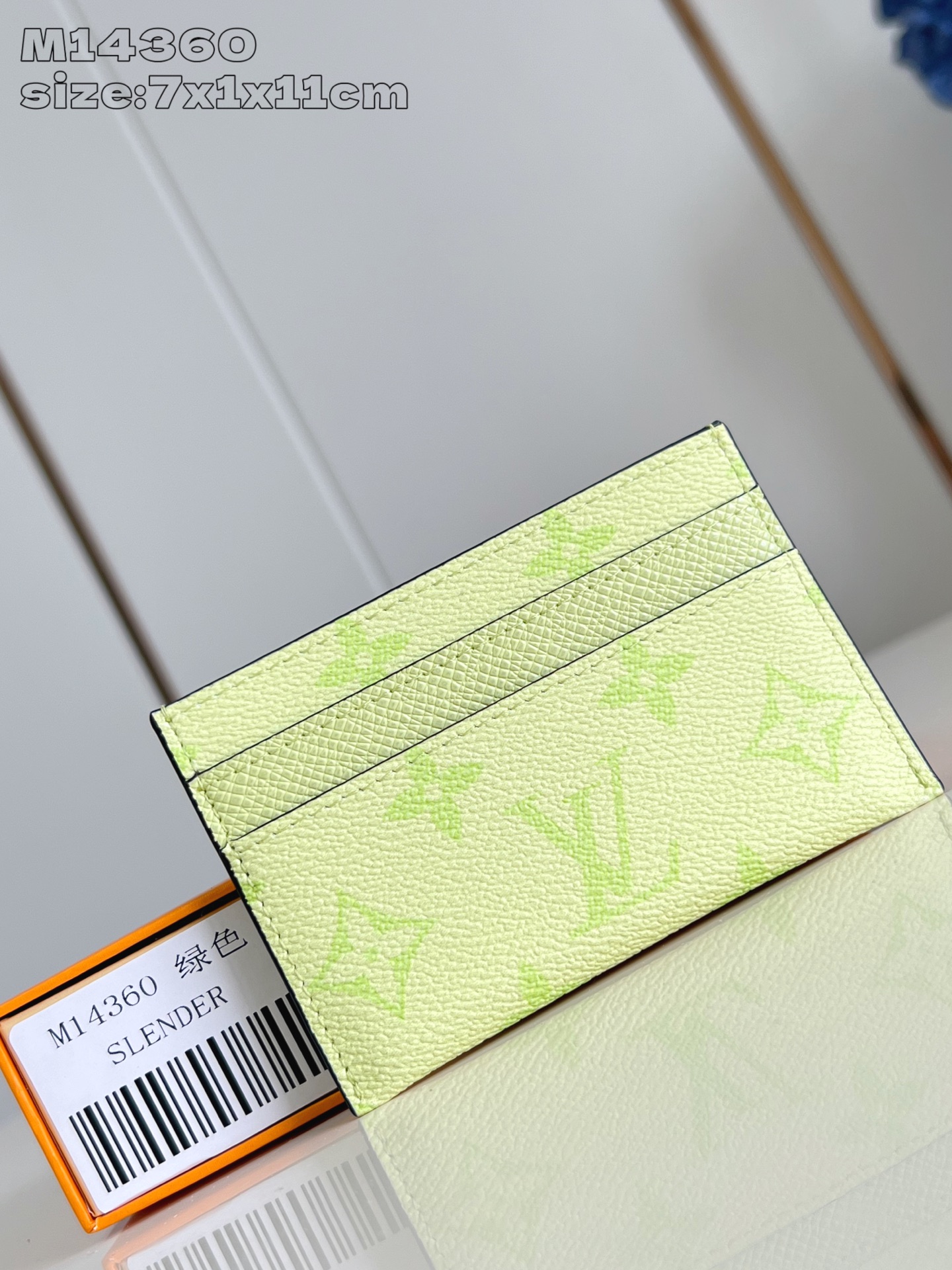 【顶级原单 M14360黄 】此款采用全新 Monogram Eclipse 涂层帆布材质的卡片夹风格靓