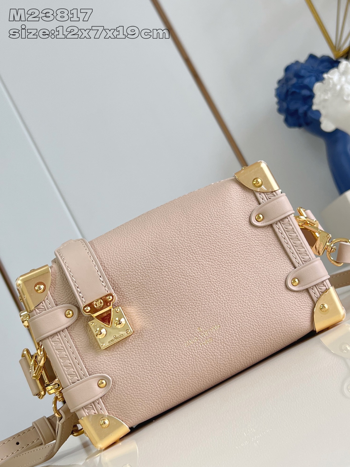 【顶级原单 M23817杏 】M25071 本款 Side Trunk 小号手袋以细腻皮革映衬 S-lo