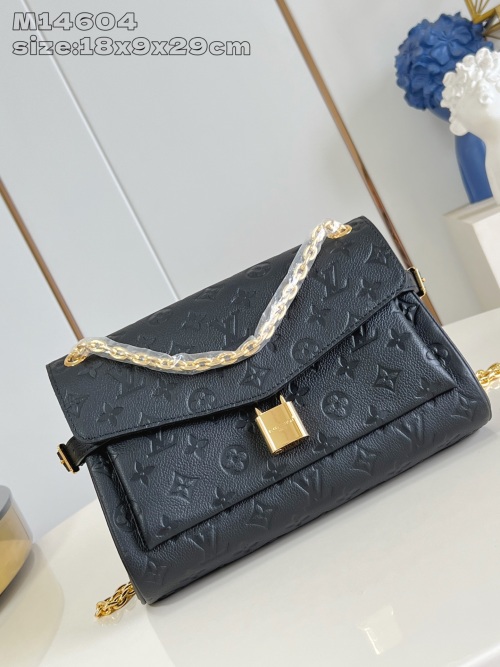 Louis Vuitton Anytime Flap Bag Monogram Empreinte Leather Black M14604 1 Louis Vuitton Anytime Flap Bag Monogram Empreinte Leather Black M14604