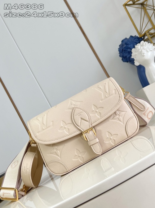 Louis Vuitton Diane Bag Monogram Empreinte Leather Sand with Adjustable Strap 1 Louis Vuitton Diane Bag Monogram Empreinte Leather Sand with Adjustable Strap