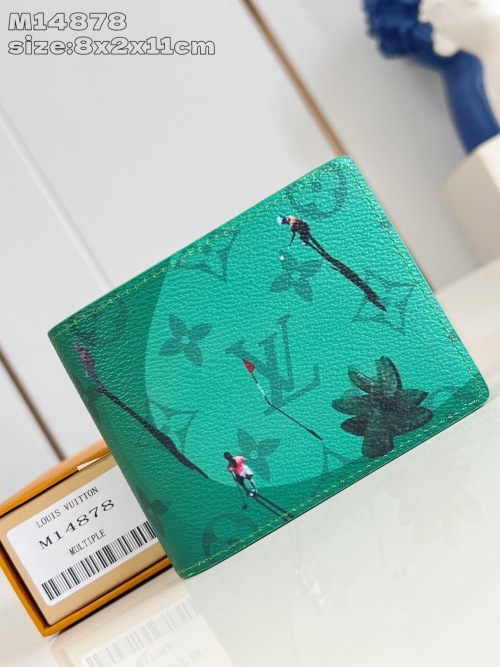 Louis Vuitton Slender Wallet - Green Monogram Golf Father's Day Gift 1 Louis Vuitton Slender Wallet - Green Monogram Golf Father's Day Gift