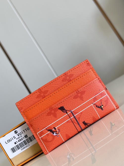 Louis Vuitton Orange Monogram Canvas Double Card Holder - Father's Day 1 Louis Vuitton Orange Monogram Canvas Double Card Holder - Father's Day