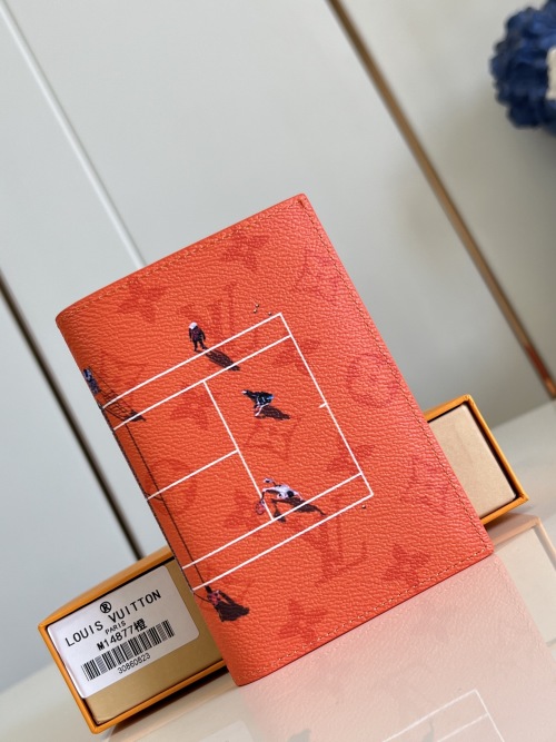 Louis Vuitton Colored Monogram Canvas Orange Passport Holder - M14877 1 Louis Vuitton Colored Monogram Canvas Orange Passport Holder - M14877