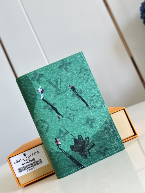 Louis Vuitton Green Colored Monogram Canvas Passport Holder - Father's Day Gift