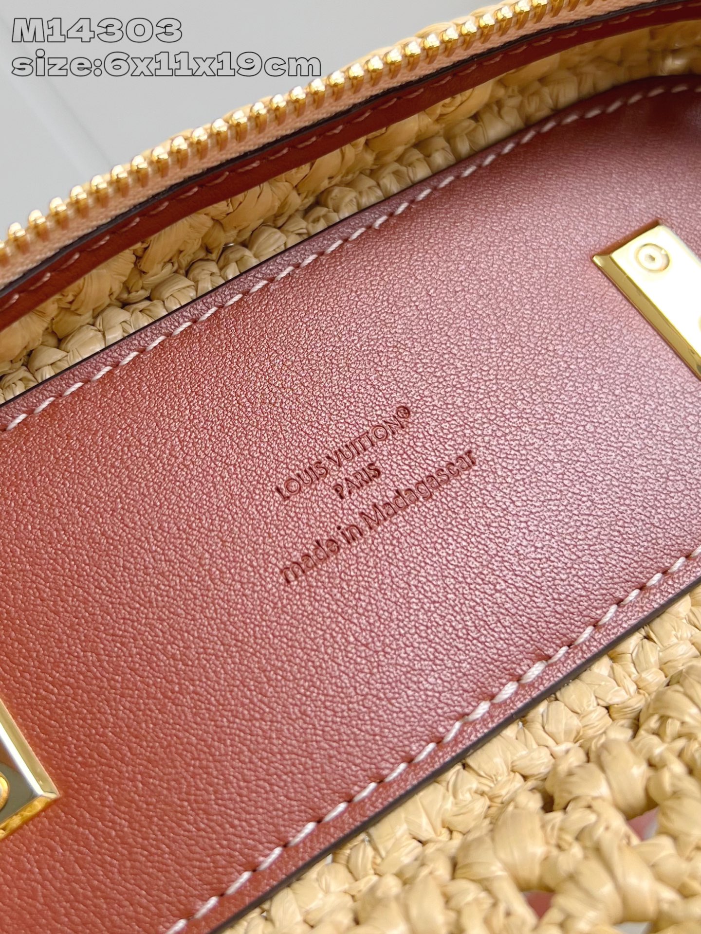 Louis Vuitton Vanity Chain Pouch Raffia and Leather Trim Crossbody Bag 10 i1751262721496 7792 0 8