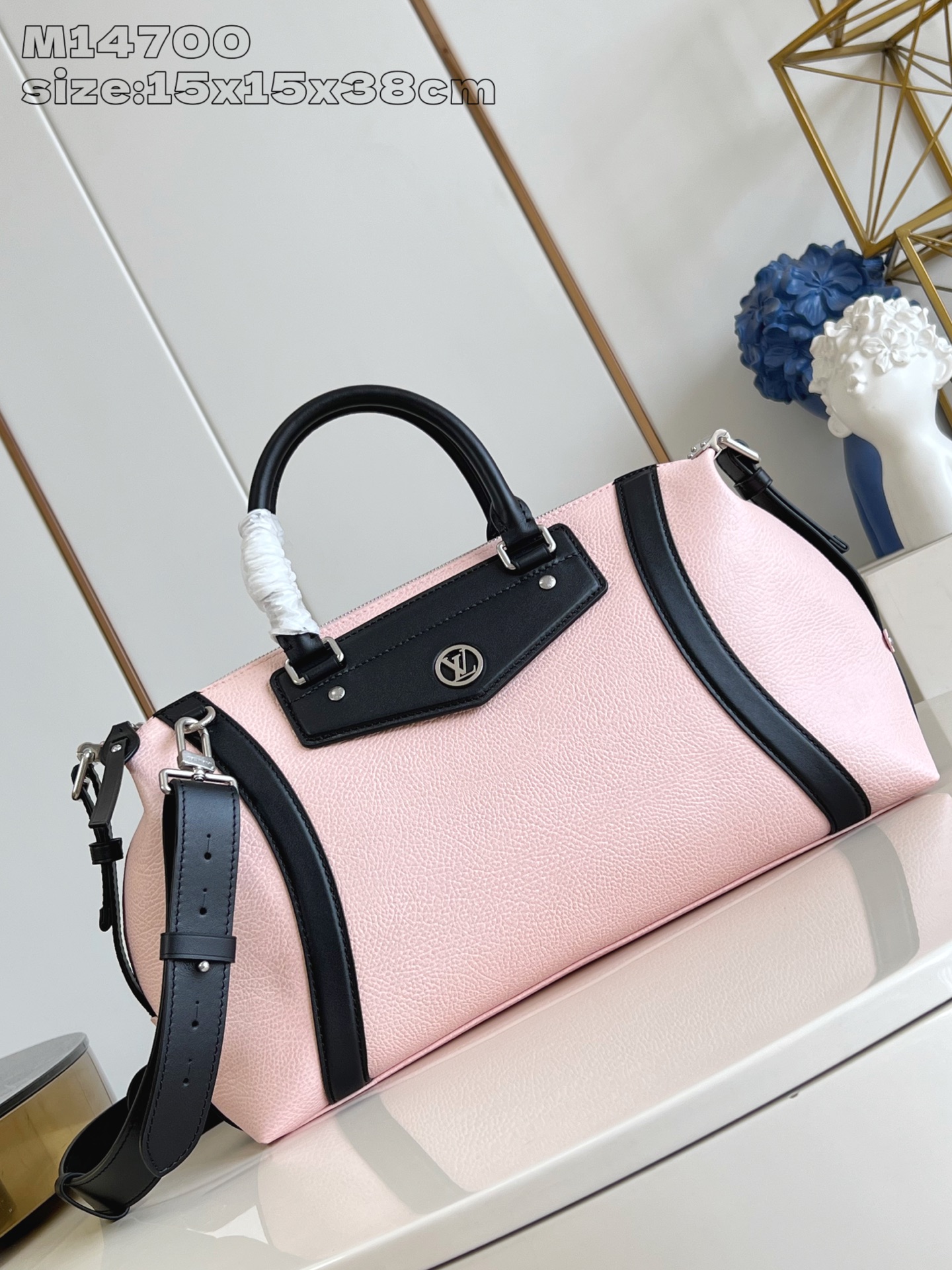 Louis Vuitton Biker Medium Handbag Pink Leather Shoulder Bag, 15 x 15 x 38 cm 1 i1751952341388 5637 0 0