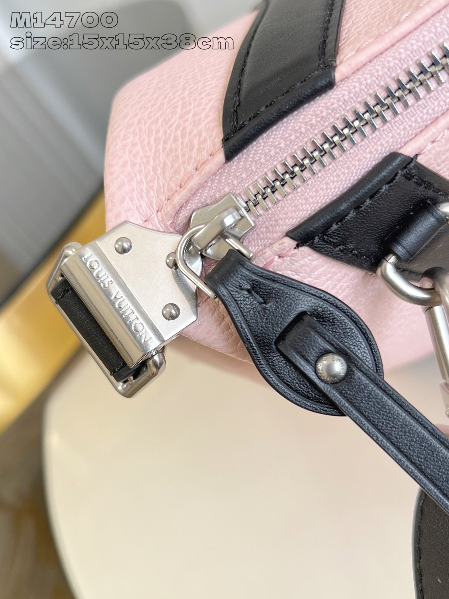 Louis Vuitton Biker Medium Handbag Pink Leather Shoulder Bag, 15 x 15 x 38 cm 7 i1751952341425 4522 0 6