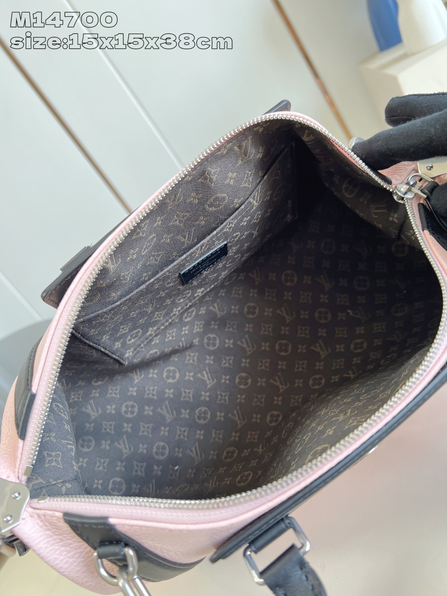 Louis Vuitton Biker Medium Handbag Pink Leather Shoulder Bag, 15 x 15 x 38 cm 8 i1751952378550 9909 0 7