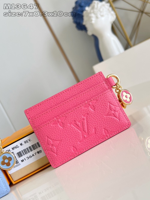 Louis Vuitton Charms Card Holder, Monogram Empreinte Leather, Pink 1 Louis Vuitton Charms Card Holder, Monogram Empreinte Leather, Pink