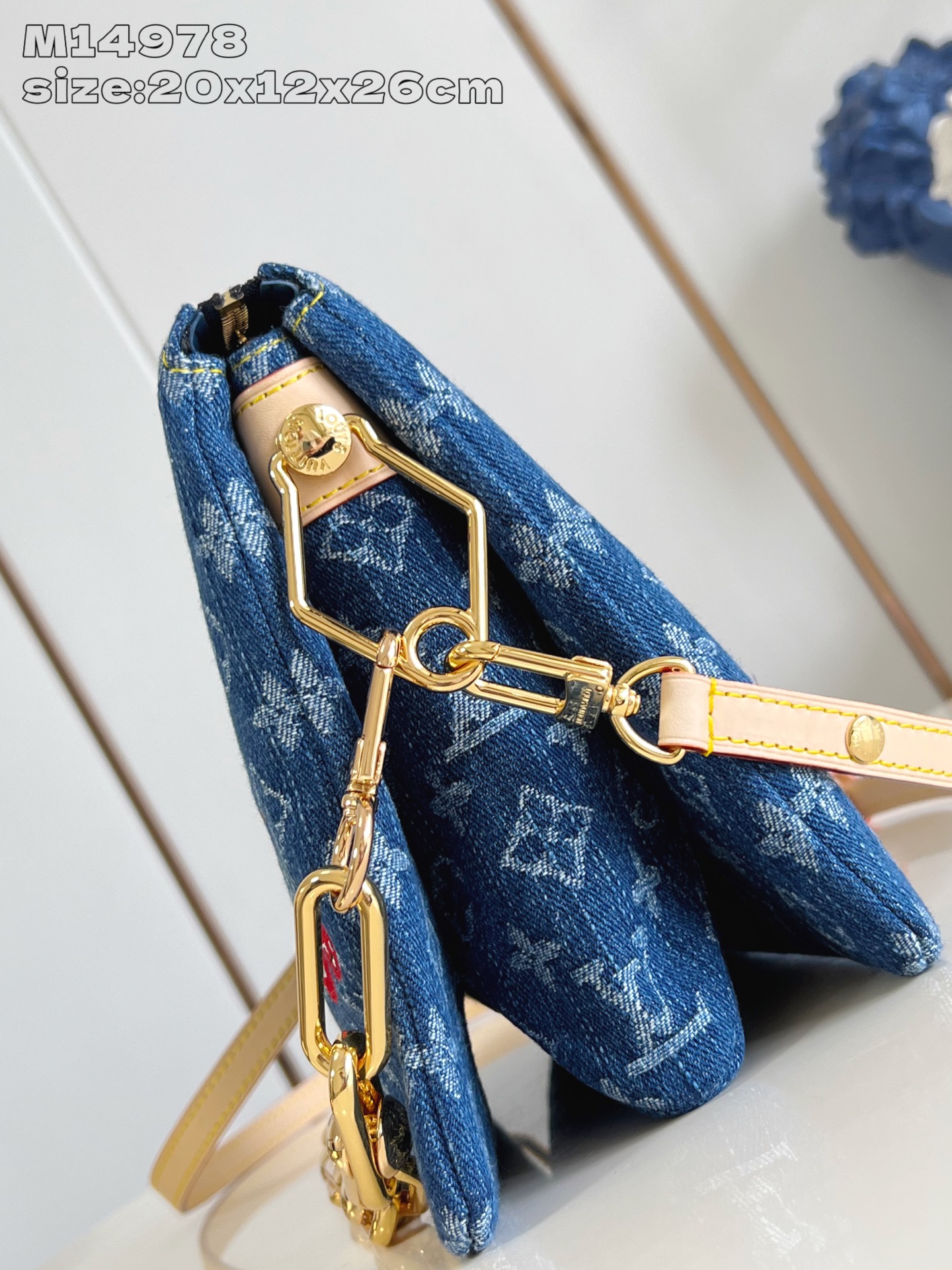 Louis Vuitton Coussin Small Bag: Monogram Denim with Cherry Embroidery 5 i1752552306889 4072 0 4