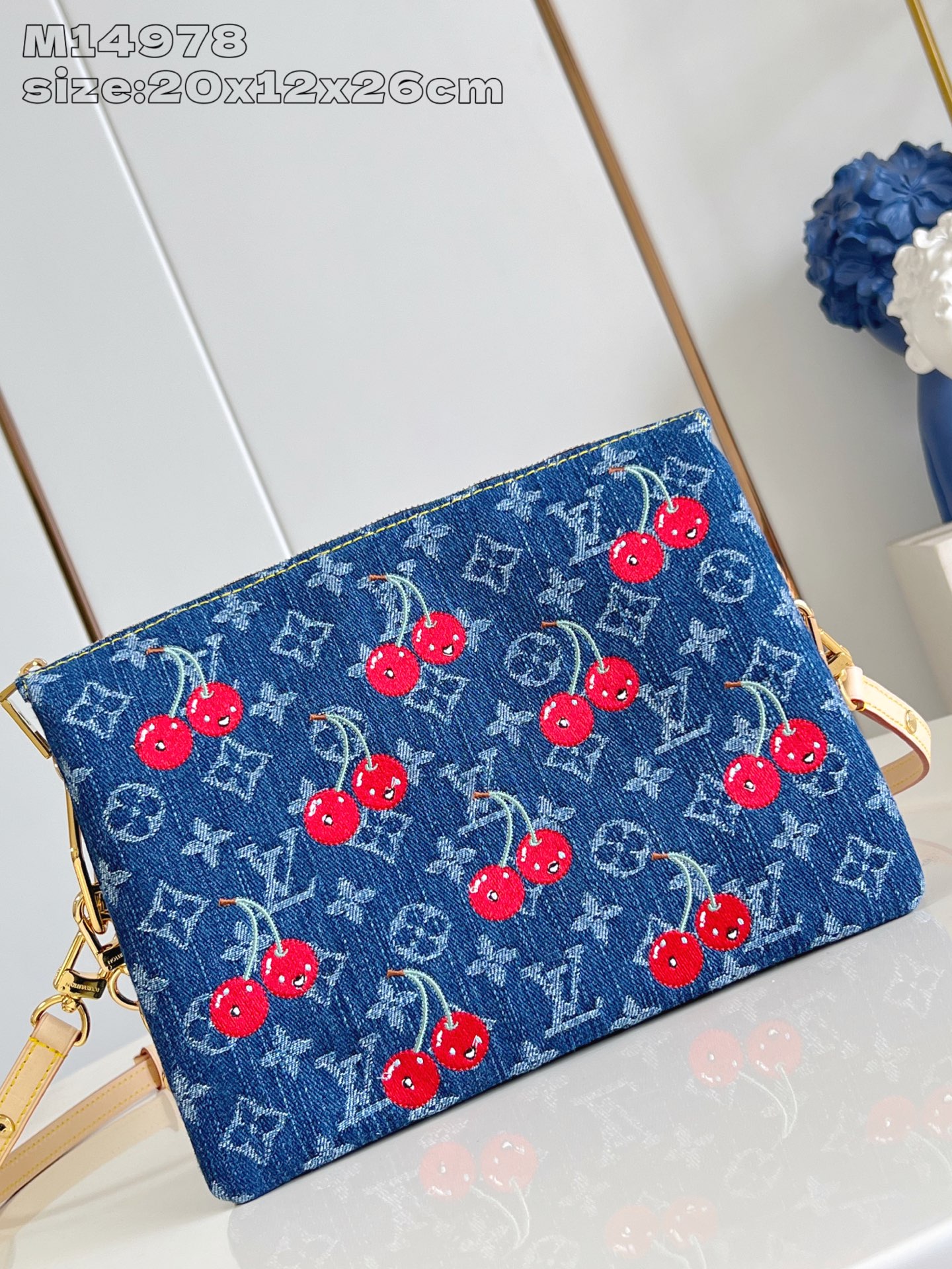 Louis Vuitton Coussin Small Bag: Monogram Denim with Cherry Embroidery 2 i1752552308123 334 0 1