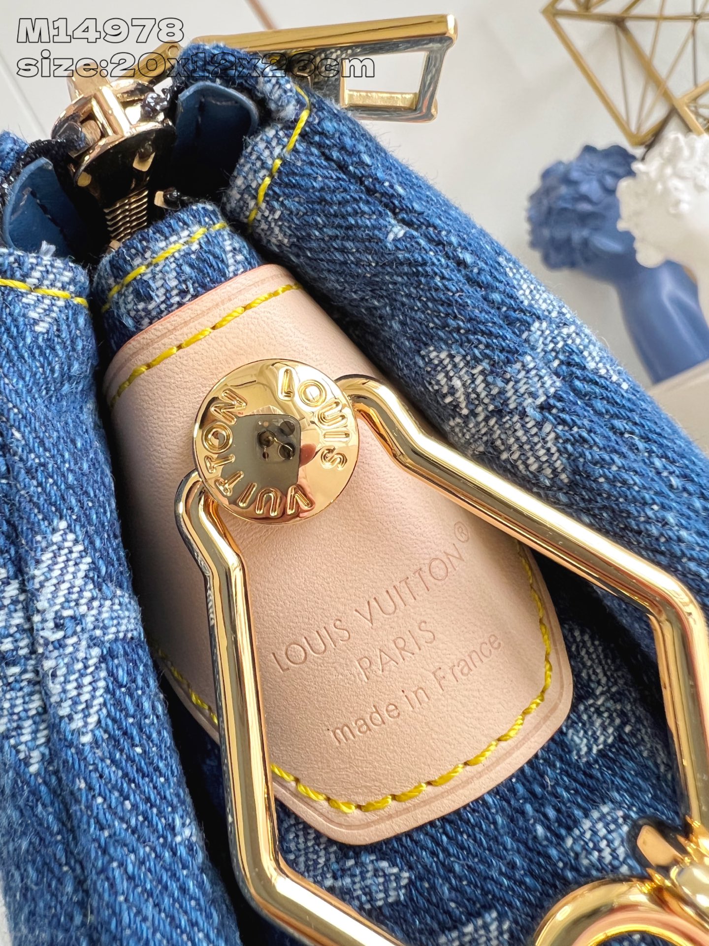 Louis Vuitton Coussin Small Bag: Monogram Denim with Cherry Embroidery 4 i1752552308149 7747 0 3
