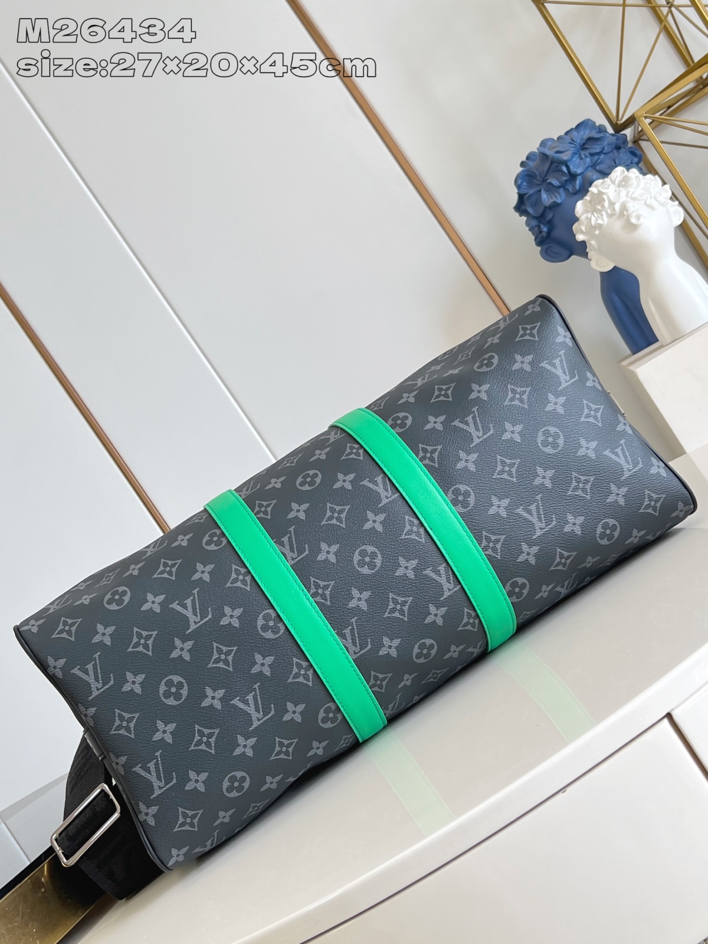【顶级原单 M26434/45cm 】本款 Keepall Bandoulière 45 旅行袋取材 M
