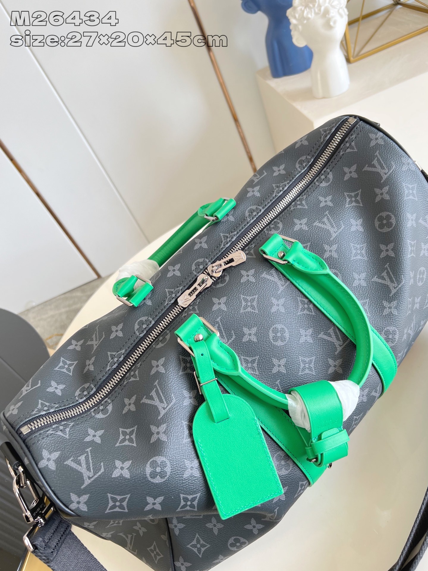 【顶级原单 M26434/45cm 】本款 Keepall Bandoulière 45 旅行袋取材 M