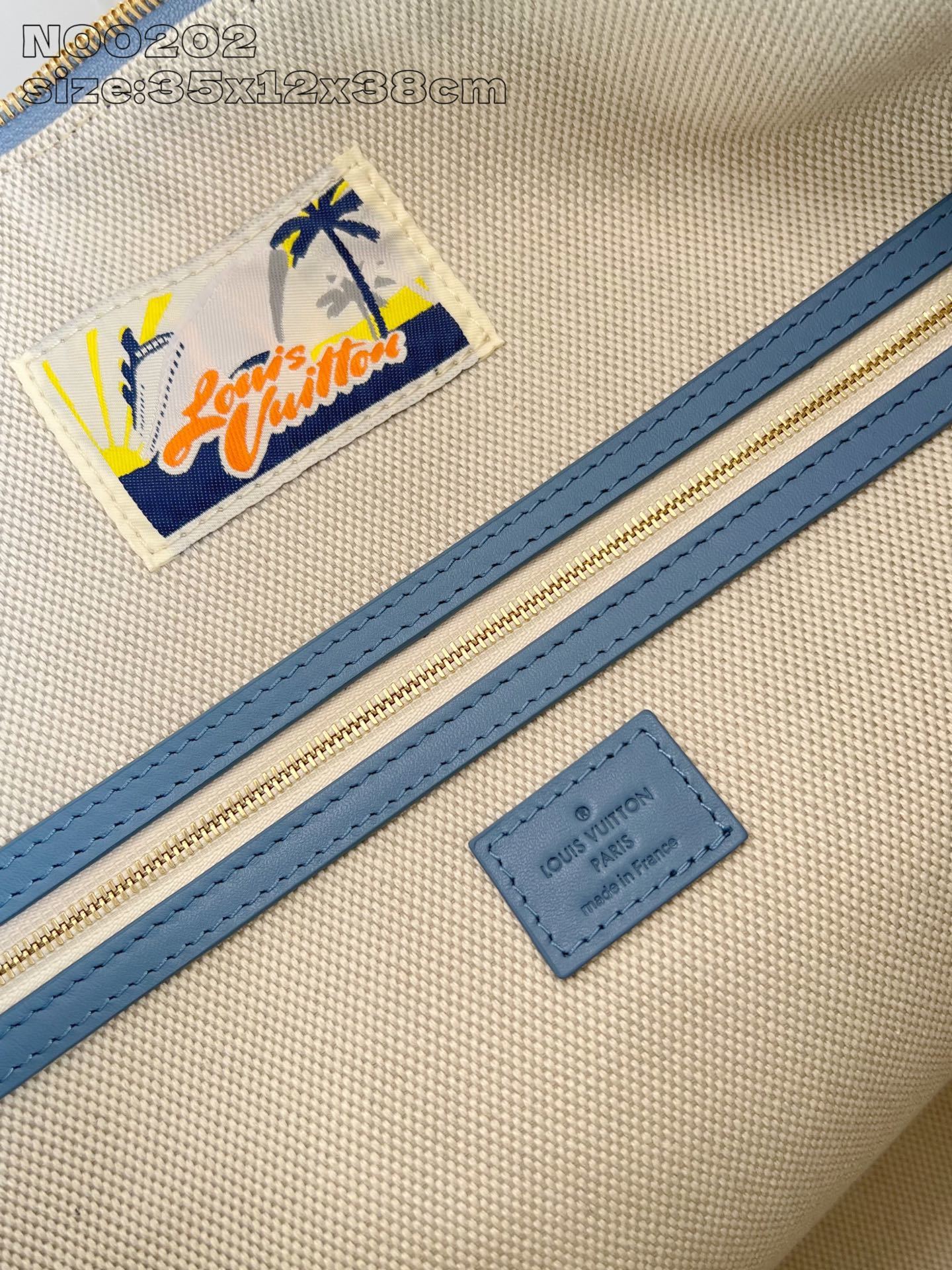 【顶级原单 N00202 】本款 Vagabond Hobo 手袋为 Damier Denim 3D 棉