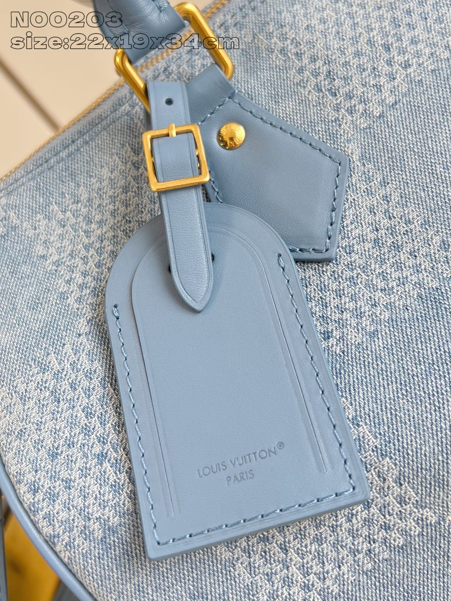 Louis Vuitton Speedy 30 Bandoulière Bag Damier Denim 3D Cotton Canvas Blue 3 i1752836028200 873 0 2