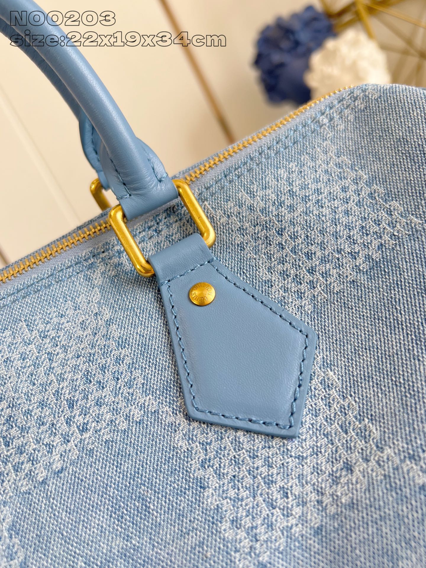 Louis Vuitton Speedy 30 Bandoulière Bag Damier Denim 3D Cotton Canvas Blue 2 i1752836028225 4612 0 1