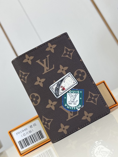 Louis Vuitton Monogram Passport Holder Cover M01946 - Perfect Travel Accessory 1 Louis Vuitton Monogram Passport Holder Cover M01946 - Perfect Travel Accessory