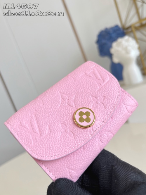 Louis Vuitton Rosalie Coin Purse Monogram Empreinte Leather M14507 Pink