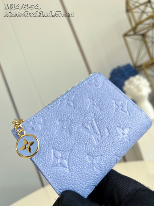 Louis Vuitton Lisa Wallet Monogram Empreinte Leather Blue M14654, 9 x 11.5 x 1.5 cm 1 Louis Vuitton Lisa Wallet Monogram Empreinte Leather Blue M14654, 9 x 11.5 x 1.5 cm