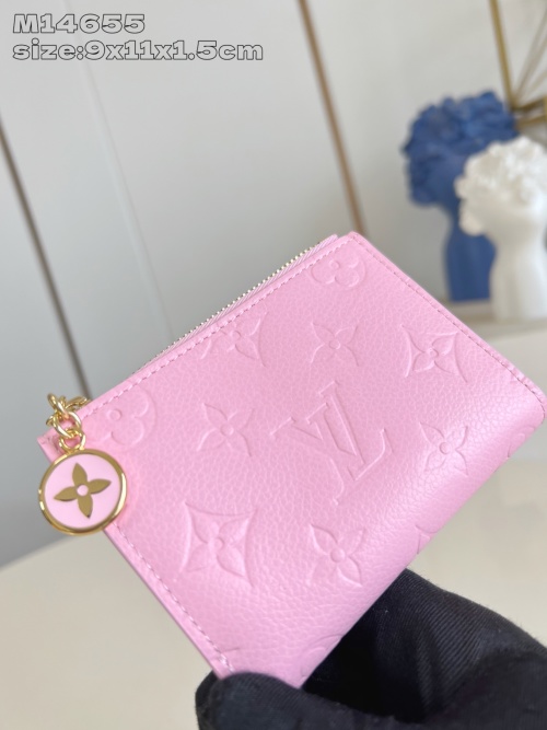Louis Vuitton Lisa Wallet Monogram Empreinte Leather Pink - 9 x 11.5 x 1.5 cm 1 Louis Vuitton Lisa Wallet Monogram Empreinte Leather Pink - 9 x 11.5 x 1.5 cm