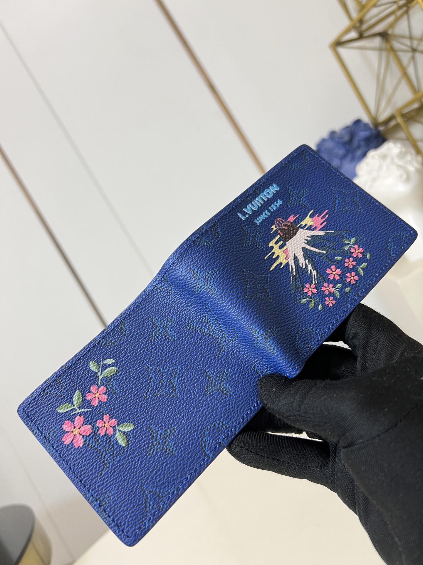【顶级原单 M25986蓝 】M15326 本款 Slender 钱夹取材 Monogram 涂层帆布,