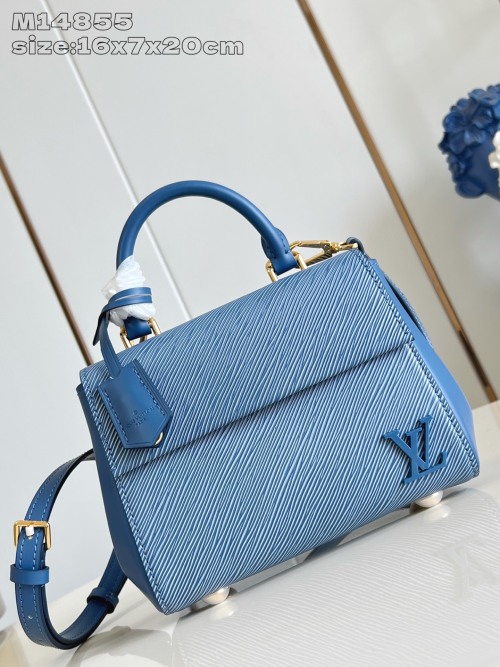 Louis Vuitton Cluny Mini Handbag Epi Leather Denim Blue M14855 1 Louis Vuitton Cluny Mini Handbag Epi Leather Denim Blue M14855