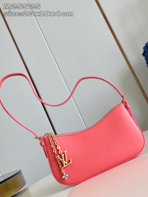 Louis Vuitton Bloom Pochette in Rose Trianon Leather Shoulder Bag 1 Louis Vuitton Bloom Pochette in Rose Trianon Leather Shoulder Bag