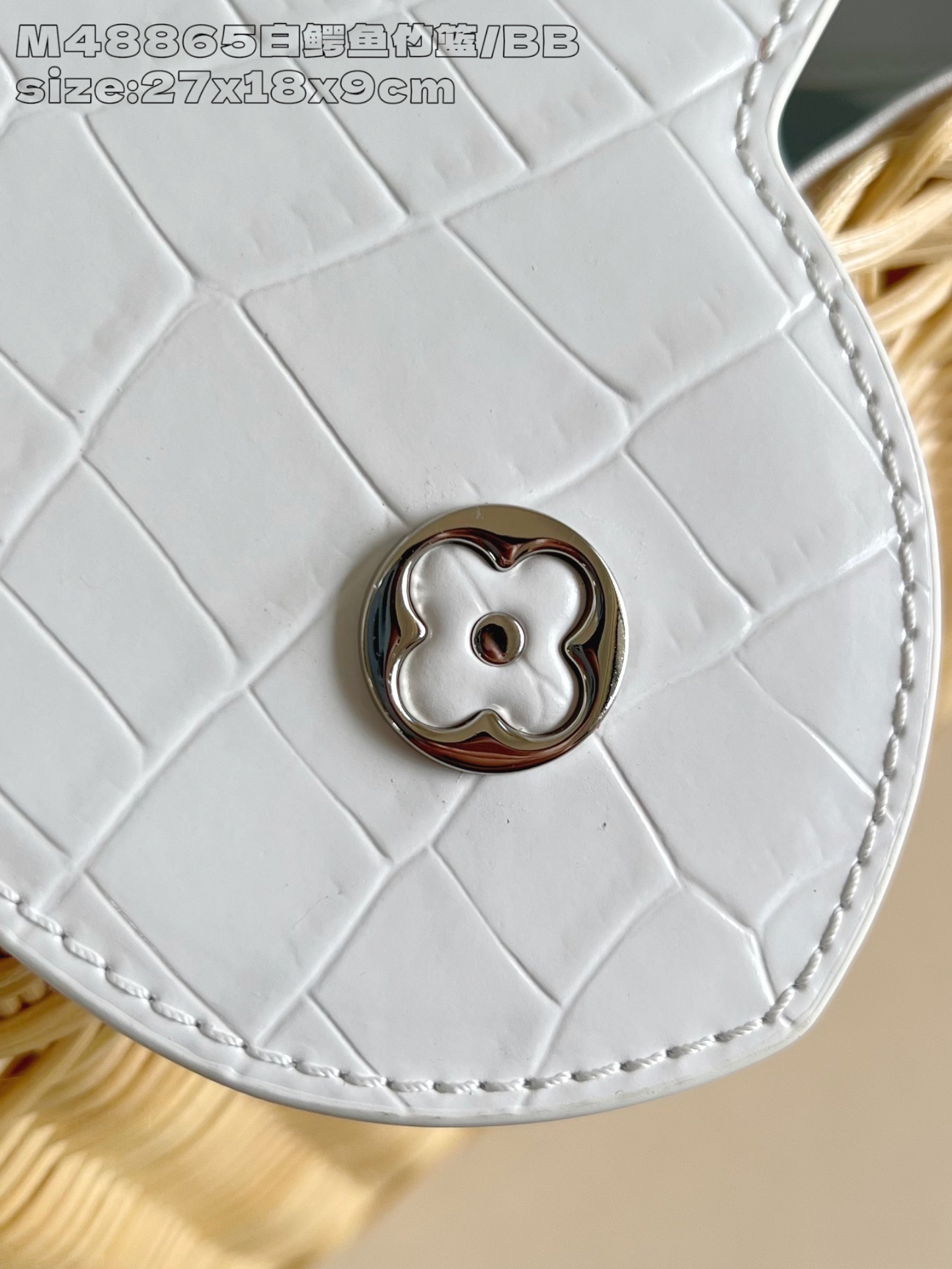 【顶级原单 M48865白鳄鱼竹篮/小号】本款 Capucines BB手袋向路易威登于 1892 年推