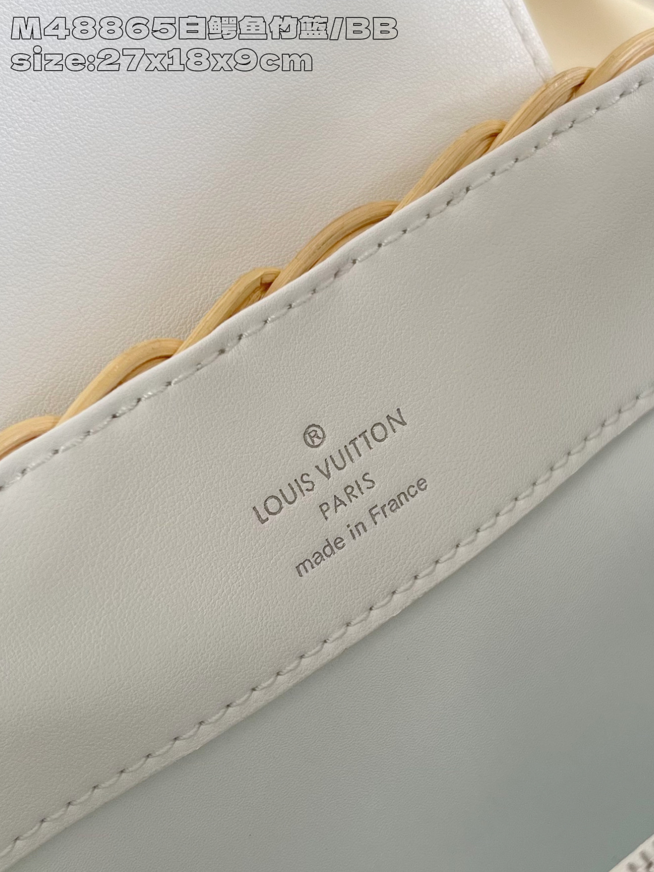 【顶级原单 M48865白鳄鱼竹篮/小号】本款 Capucines BB手袋向路易威登于 1892 年推