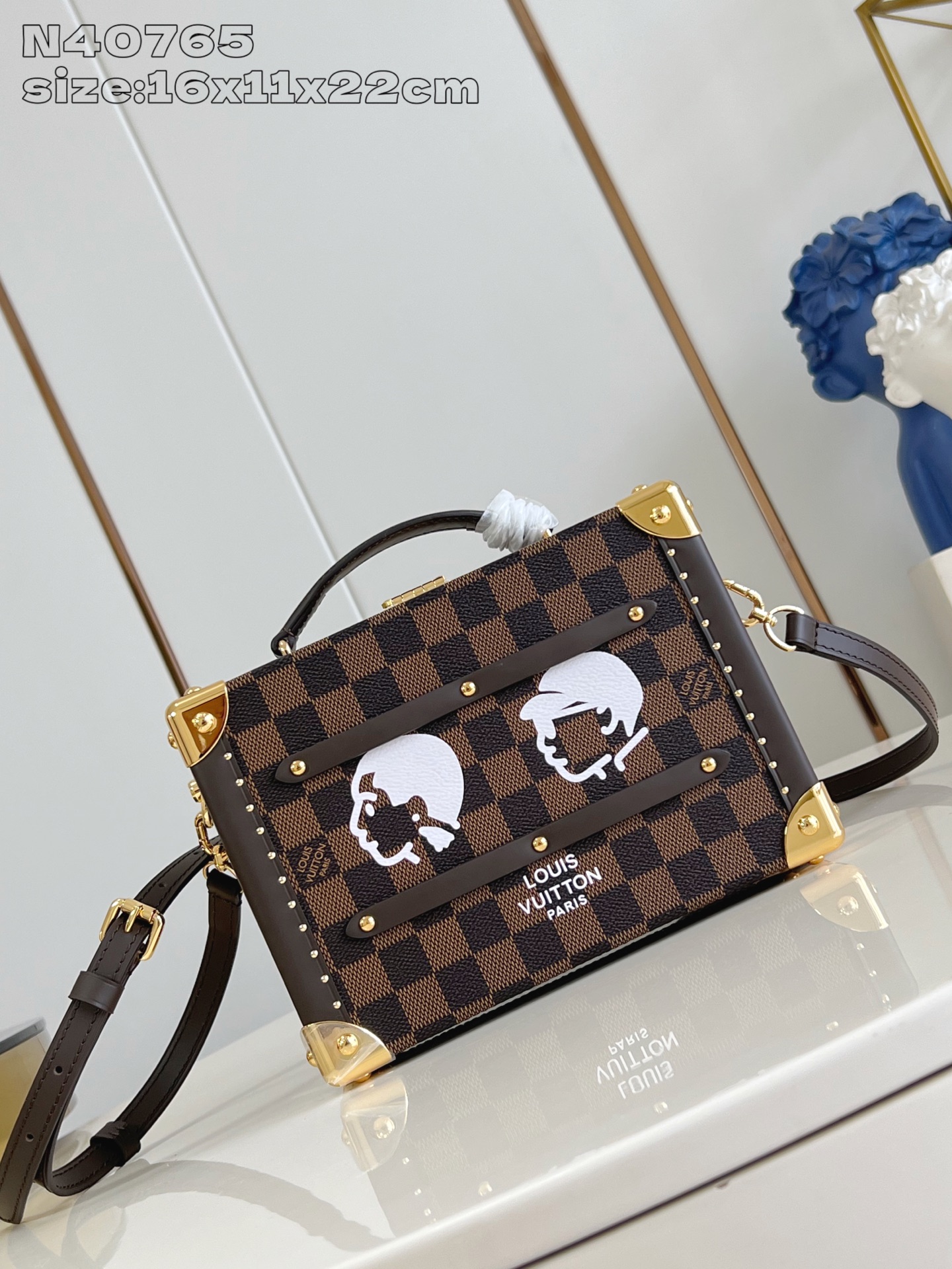 【顶级原单 N40765 】Sawagani Trunk 手袋取材 Damier Phriendship