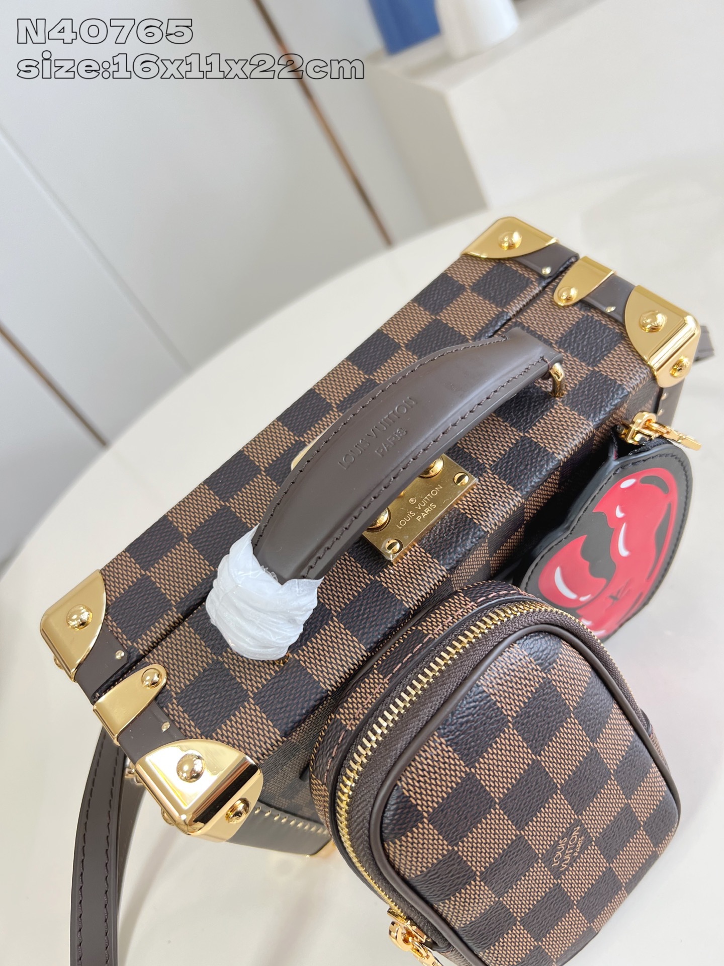 【顶级原单 N40765 】Sawagani Trunk 手袋取材 Damier Phriendship