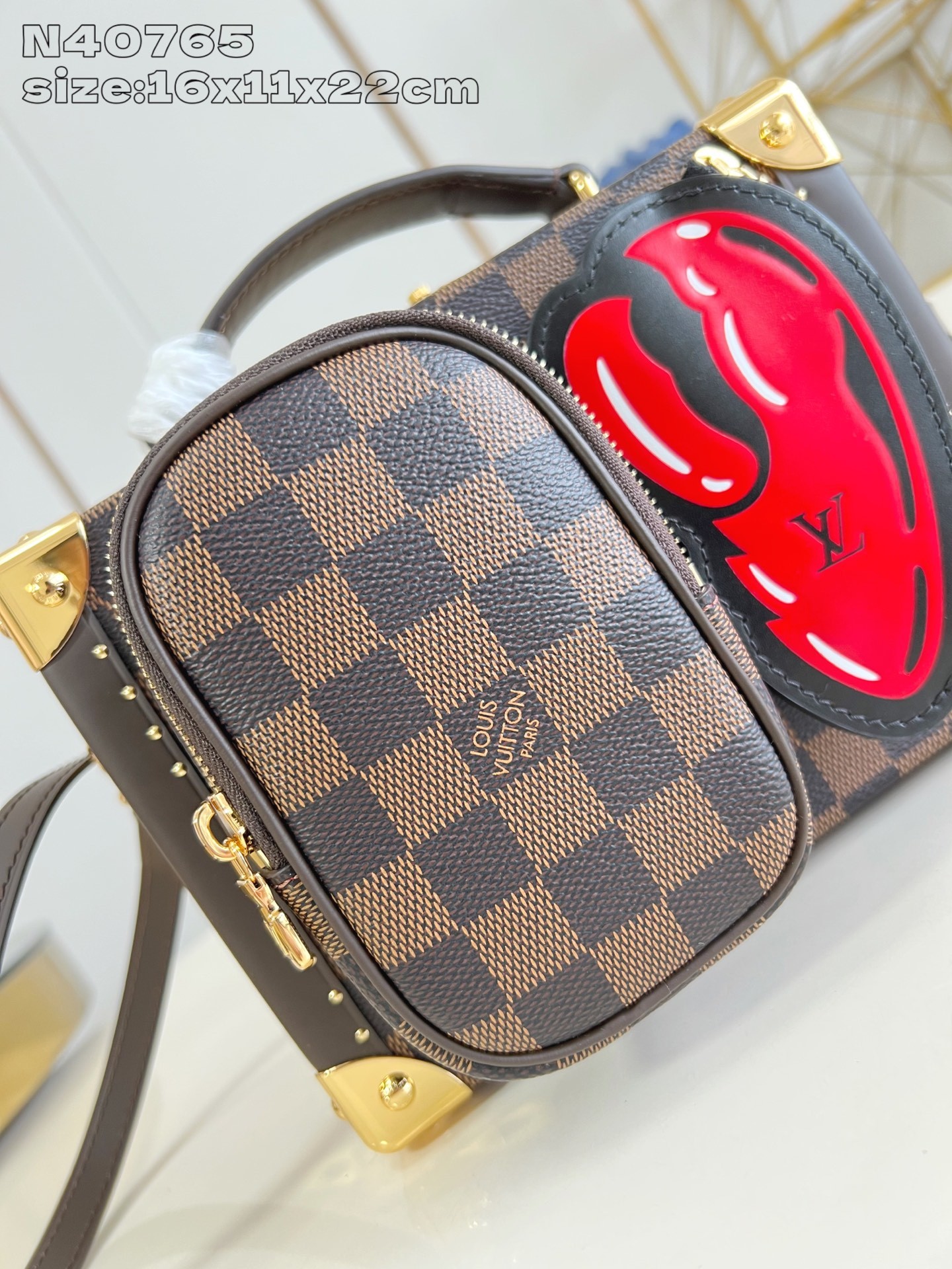 【顶级原单 N40765 】Sawagani Trunk 手袋取材 Damier Phriendship