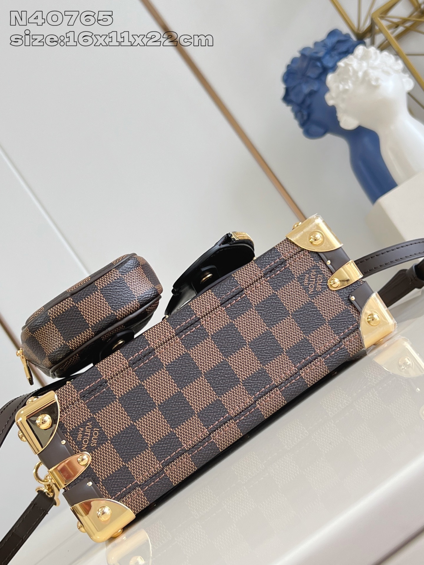 【顶级原单 N40765 】Sawagani Trunk 手袋取材 Damier Phriendship