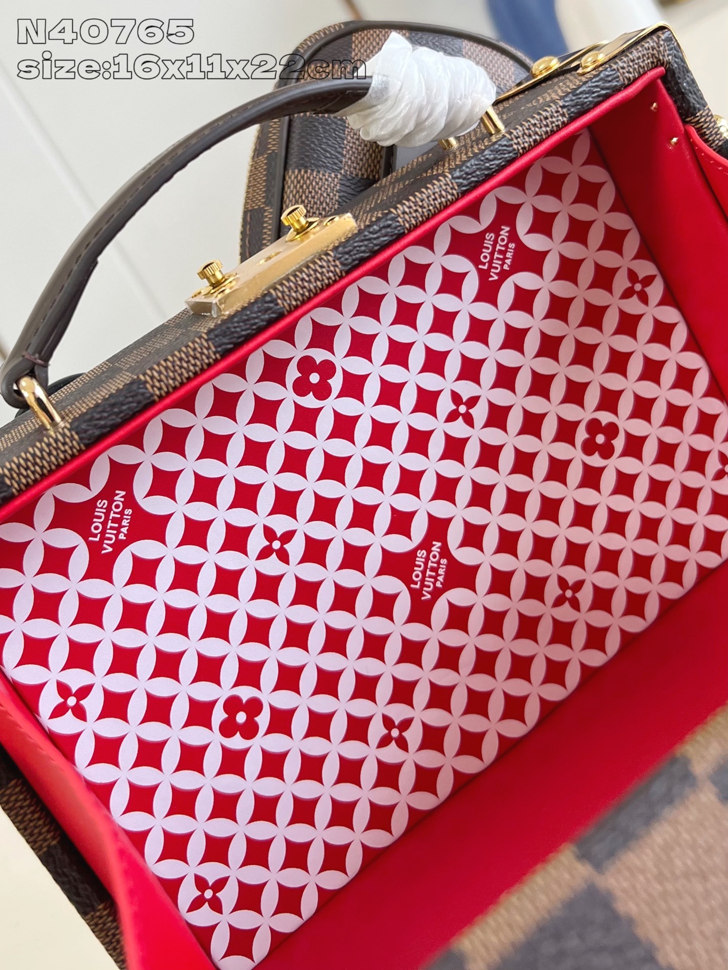 【顶级原单 N40765 】Sawagani Trunk 手袋取材 Damier Phriendship