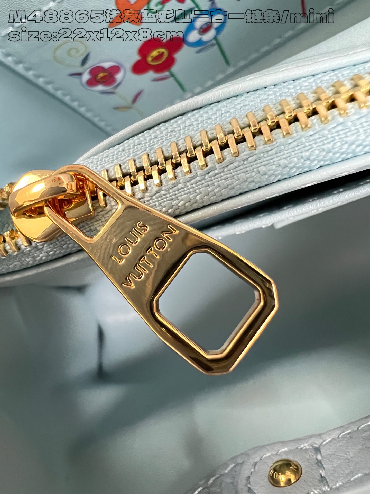 【顶级原单 M48865浅灰蓝彩虹二合一链条/迷你 】M13707 本款 Capucines East