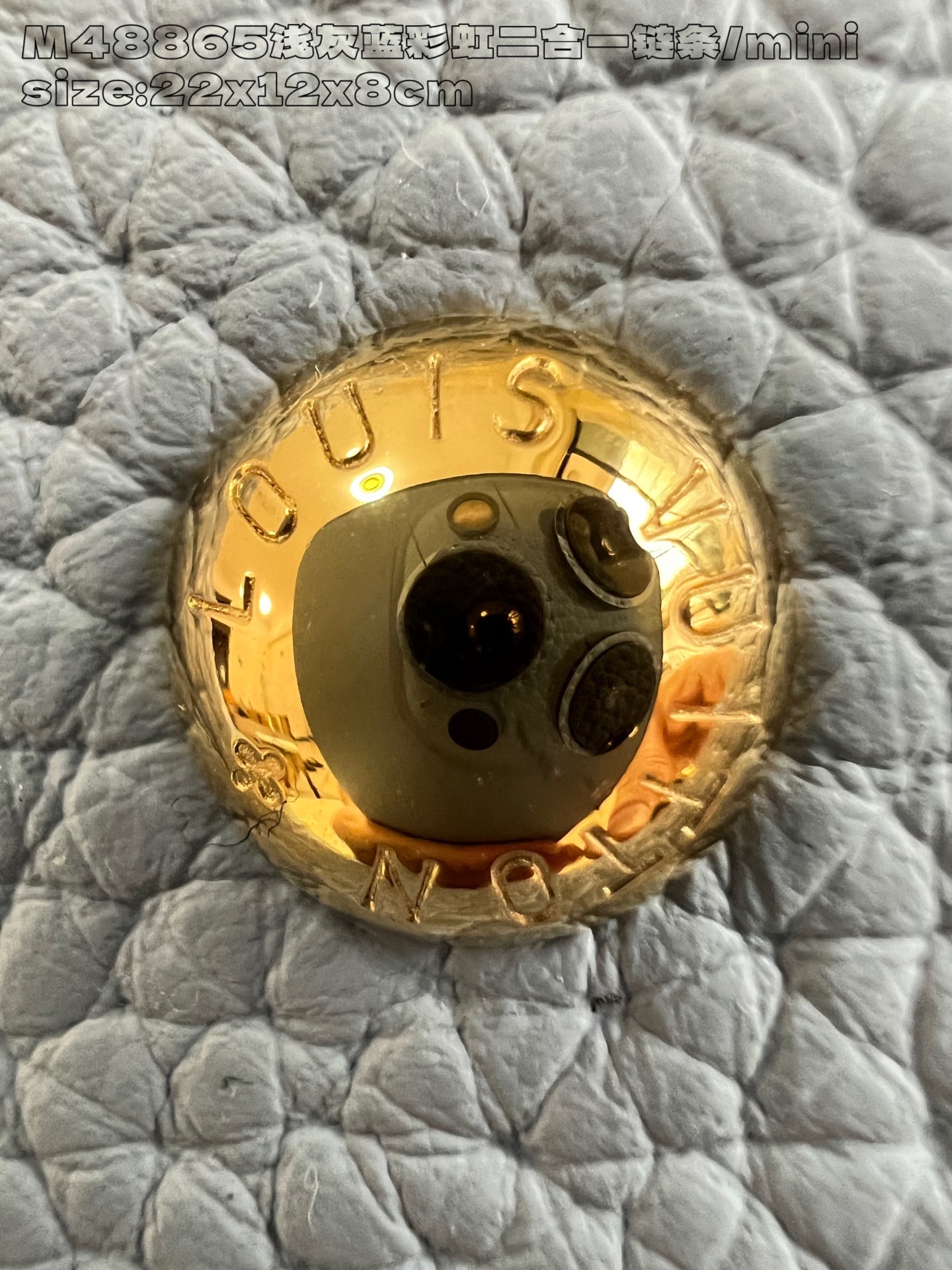 【顶级原单 M48865浅灰蓝彩虹二合一链条/迷你 】M13707 本款 Capucines East