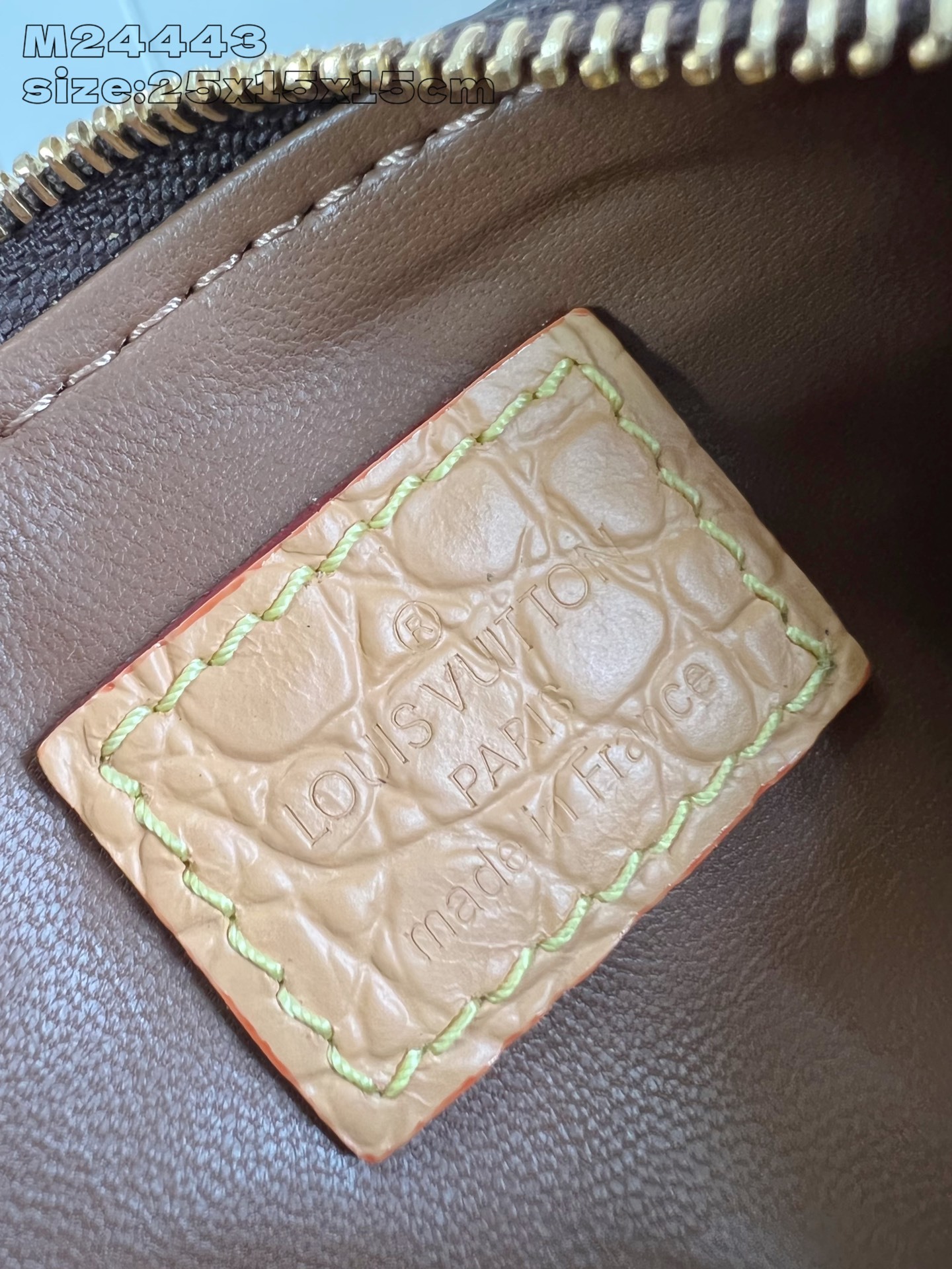 【顶级原单 M24443咖啡鳄鱼皮 】本款 Speedy Bandoulière 25 Monogram