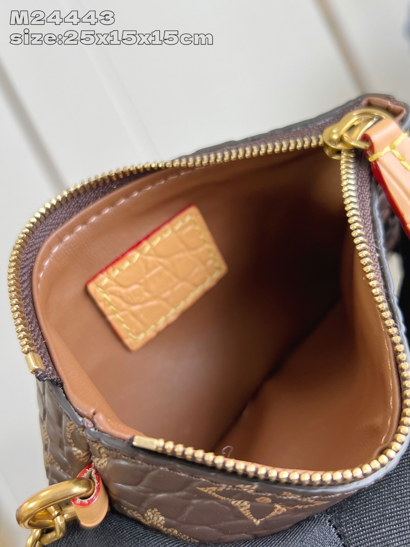 【顶级原单 M24443咖啡鳄鱼皮 】本款 Speedy Bandoulière 25 Monogram