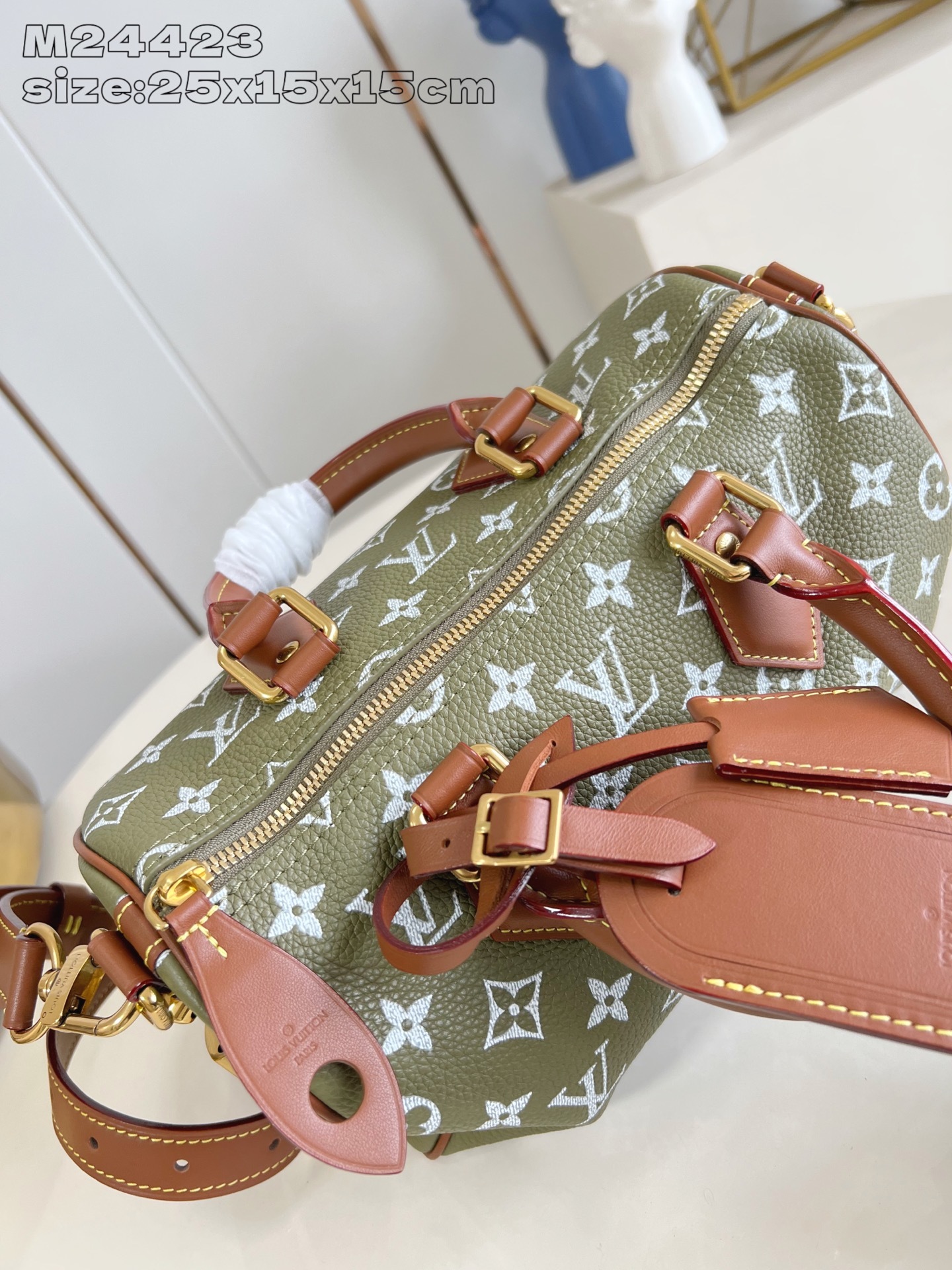 【顶级原单 M24423尼草绿 】本款 Speedy Bandoulière 25 Monogram L