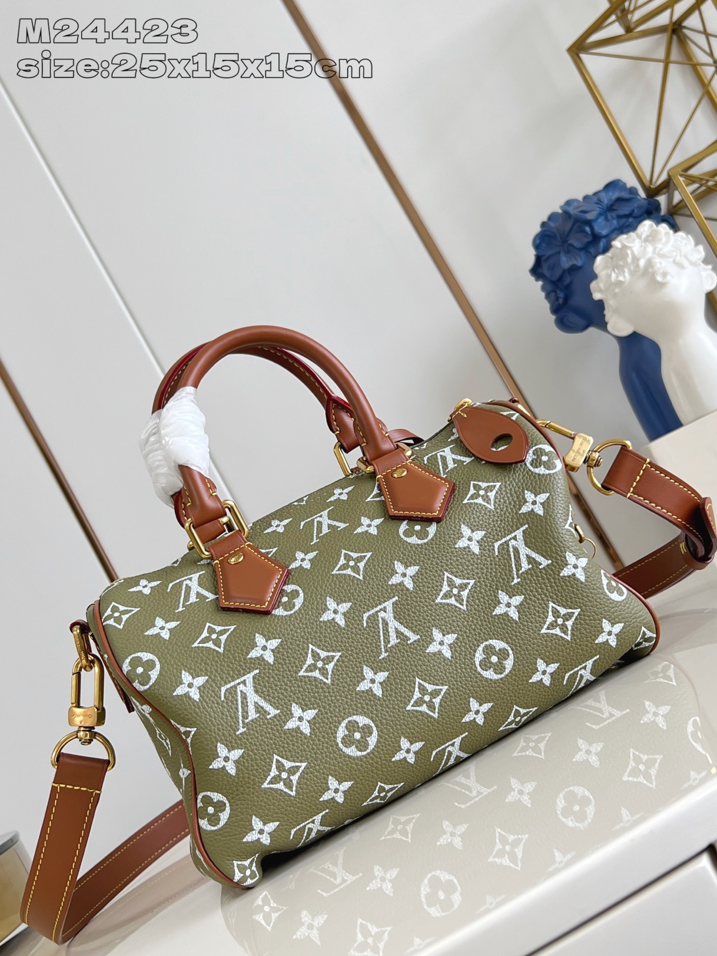 【顶级原单 M24423尼草绿 】本款 Speedy Bandoulière 25 Monogram L